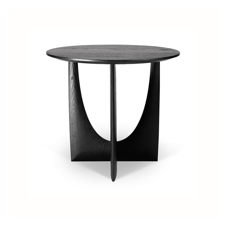 Oak geometric 2024 side table