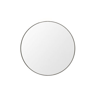 Middle of Nowhere Flynn Round Mirror - Black
