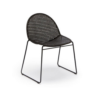 Feelgood Designs Reef Dining Chair - Black Rattan (Indoor)