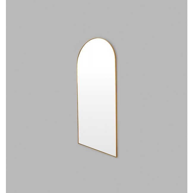 Bjorn Arch Floor Mirror 80 x 180cm Brass Dwell