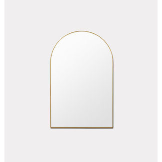 Middle of Nowhere Bjorn Oversize Arch Mirror - Brass