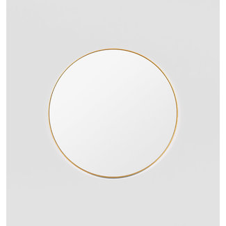 Middle of Nowhere Bjorn Round Mirror - Brass