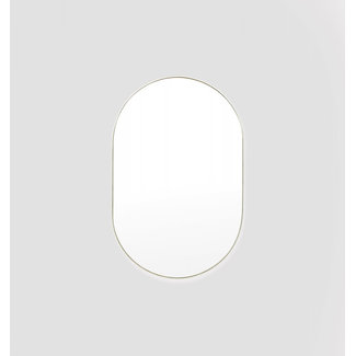 Middle of Nowhere Bjorn Oval Mirror - Silver