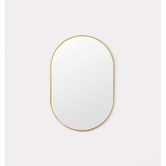 Middle of Nowhere Bjorn Oval Mirror - Brass