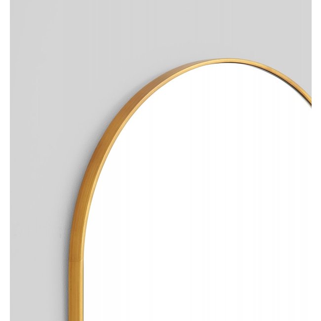 Bjorn Arch Mirror 55 x 85 Brass Dwell