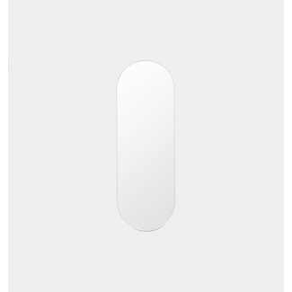 Middle of Nowhere Bjorn Oval Mirror - Large - Bright White