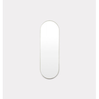 Middle of Nowhere Bjorn Oval Mirror - Large - Silver