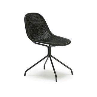 Feelgood Designs Edwin Dining Chair - Black Rattan