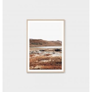 Middle of Nowhere Nordic Tundra - Framed Print