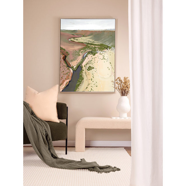Where The River Runs Box Frame Canvas Dwell