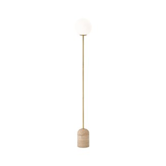 Mayfield Lamps Pty Ltd Soren Travertine & Frosted Glass Floor Lamp