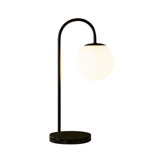 Mayfield Lamps Pty Ltd Mintu Satin Black & Frosted Glass Desk Lamp