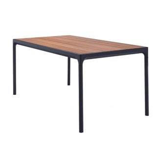 Houe Houe Four Outdoor Dining Table - Bamboo/ Black