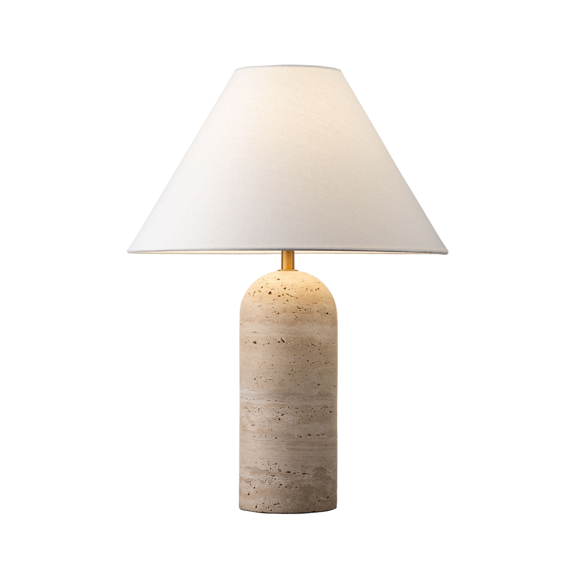 Soren Travertine Table Lamp Dwell