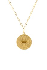 Jurate Brown Jurate Lunar Phases GF Necklace