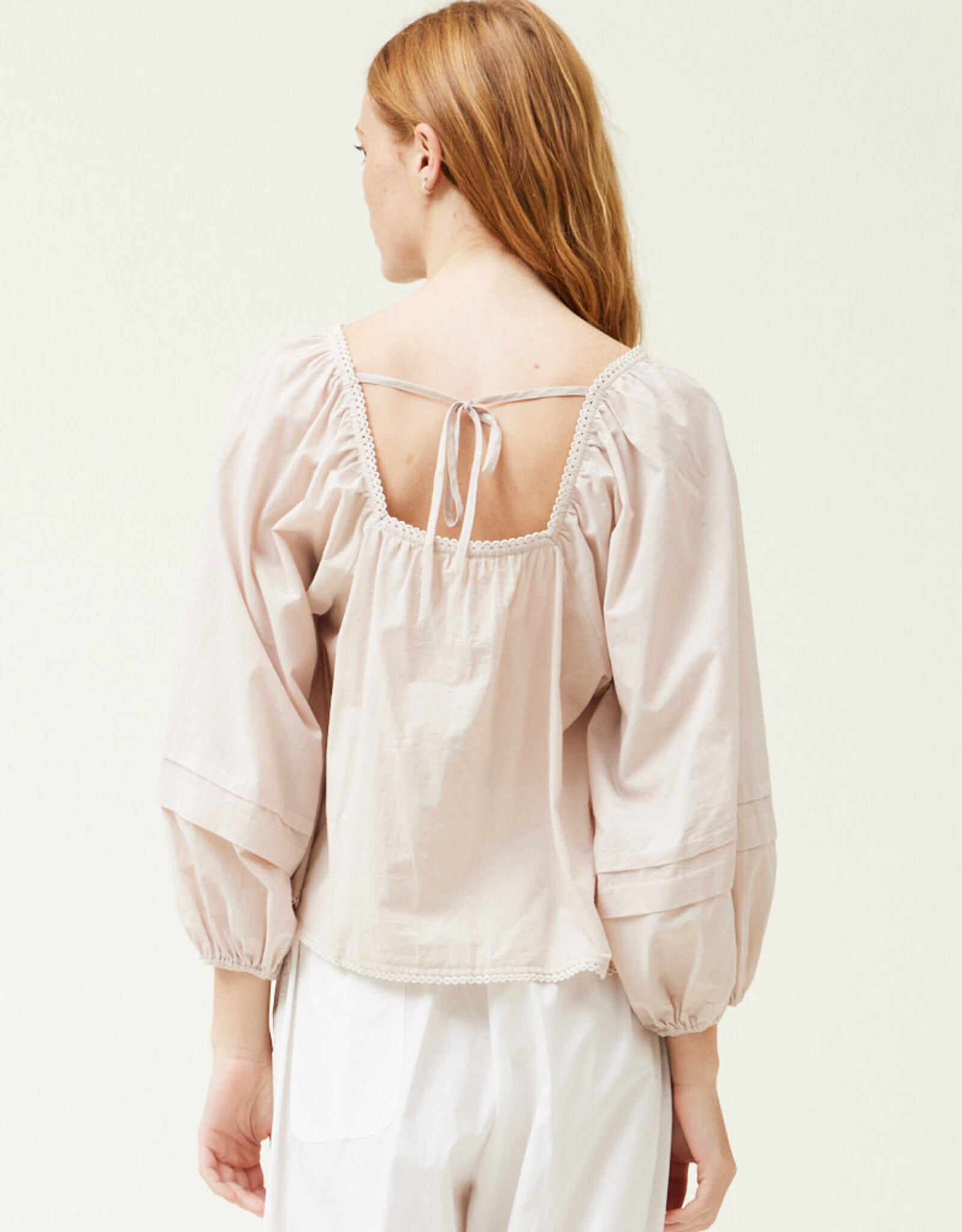 G&G G&G Balloon Trim Sleeve Blouse