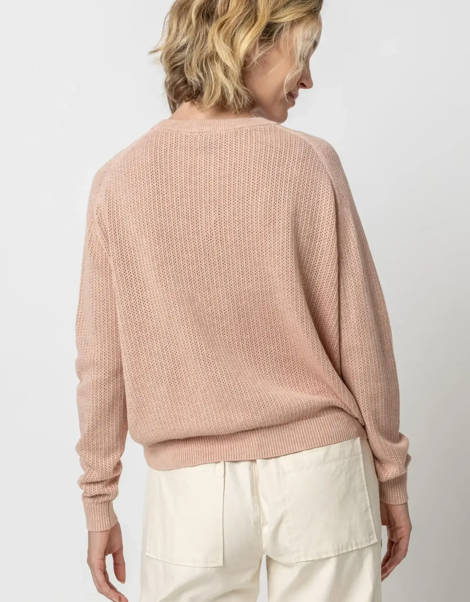 Lilla P Lilla P Saddle Sleeve Pullover Sweater