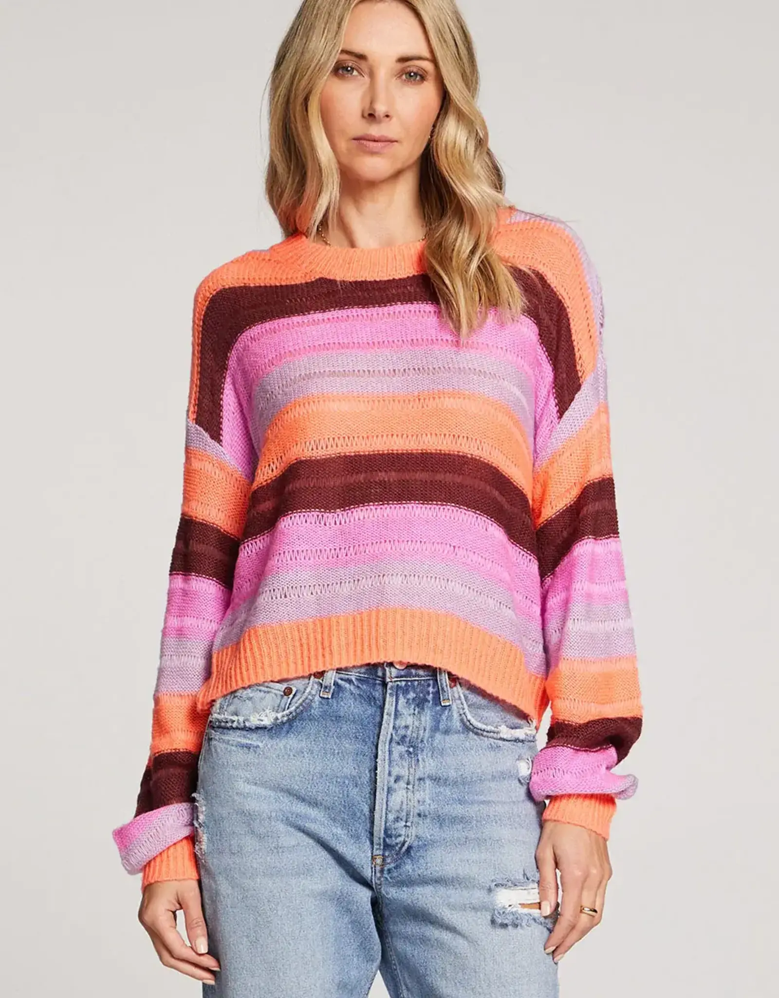 Saltwater Luxe L/S Sweater Multi - Alandrea