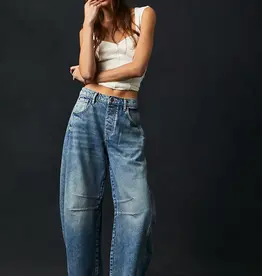 Free People Free People Good Luck Barrel Jeans