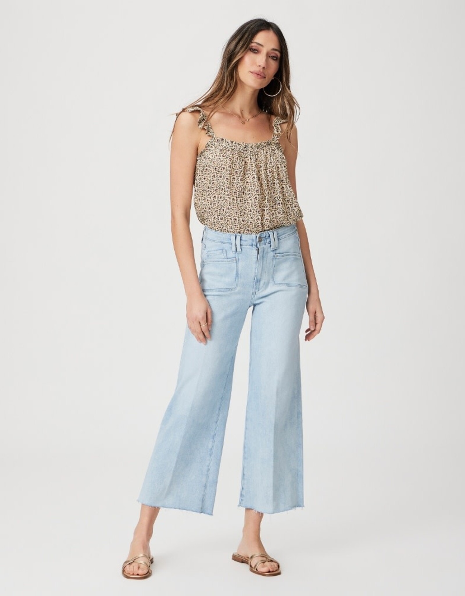 Paige Paige Anessa High-Rise Wide Leg w/Set in Pockets Star