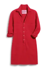 Frank & Eileen Frank & Eileen Southern Playsuit Linen Dress Red