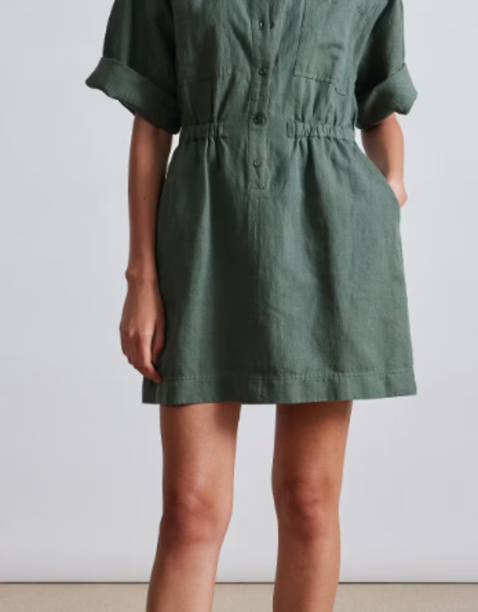 A Piece Apart Apiece Apart Palmera Mini Dress Thyme