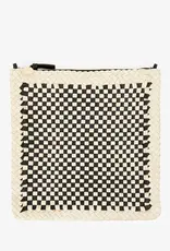 Clare V Clare V Foldover Clutch Black/Cream Check