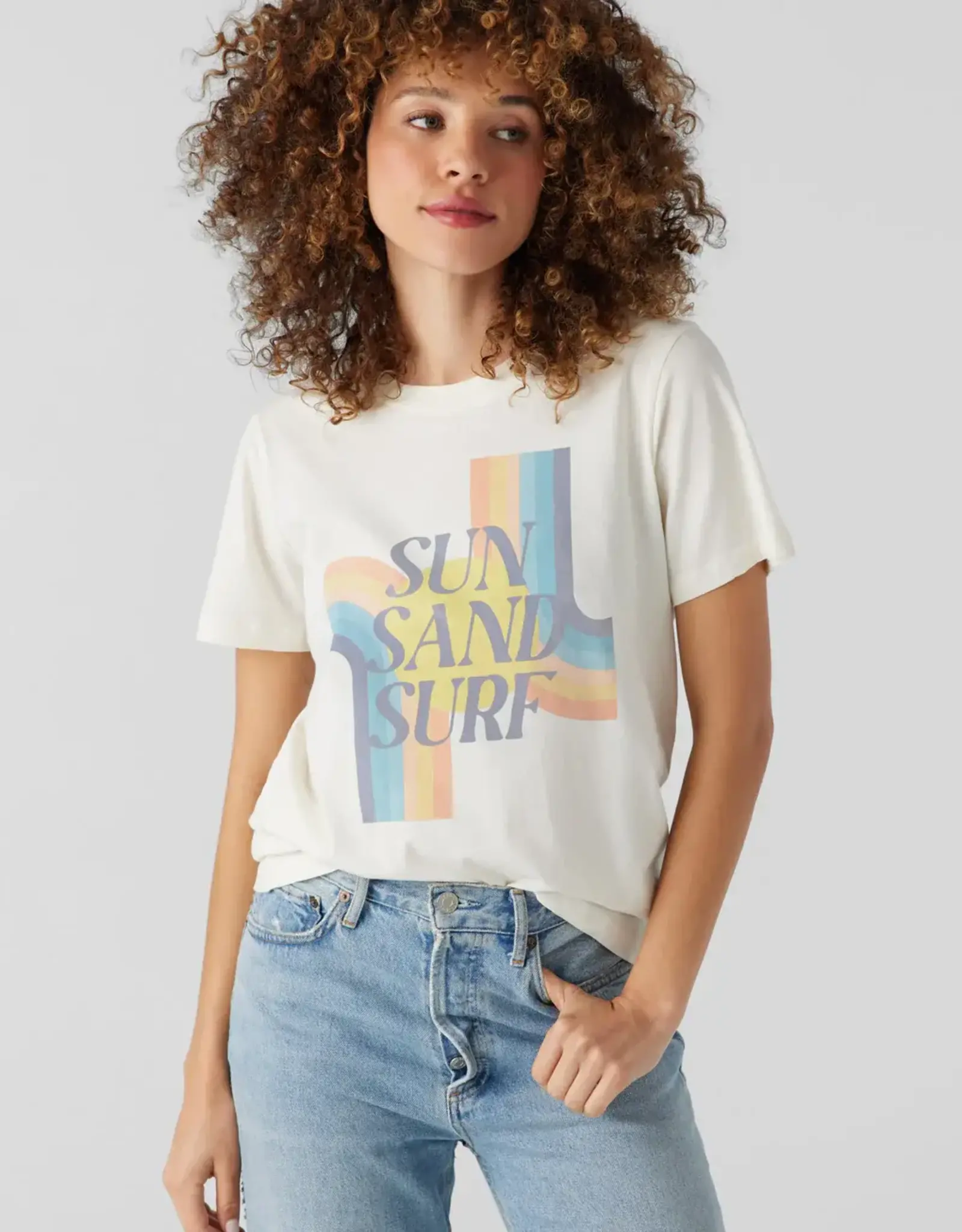 Sol Angeles Sol Angeles Sun Surf Hermosa Tee Ecru