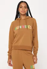 Spiritual Gangster Spiritual Gangster High Vibes Harper Crop Hoodie Dolce