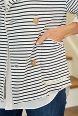 Frank & Eileen Frank & Eileen Mini Belfast Navy Stripe