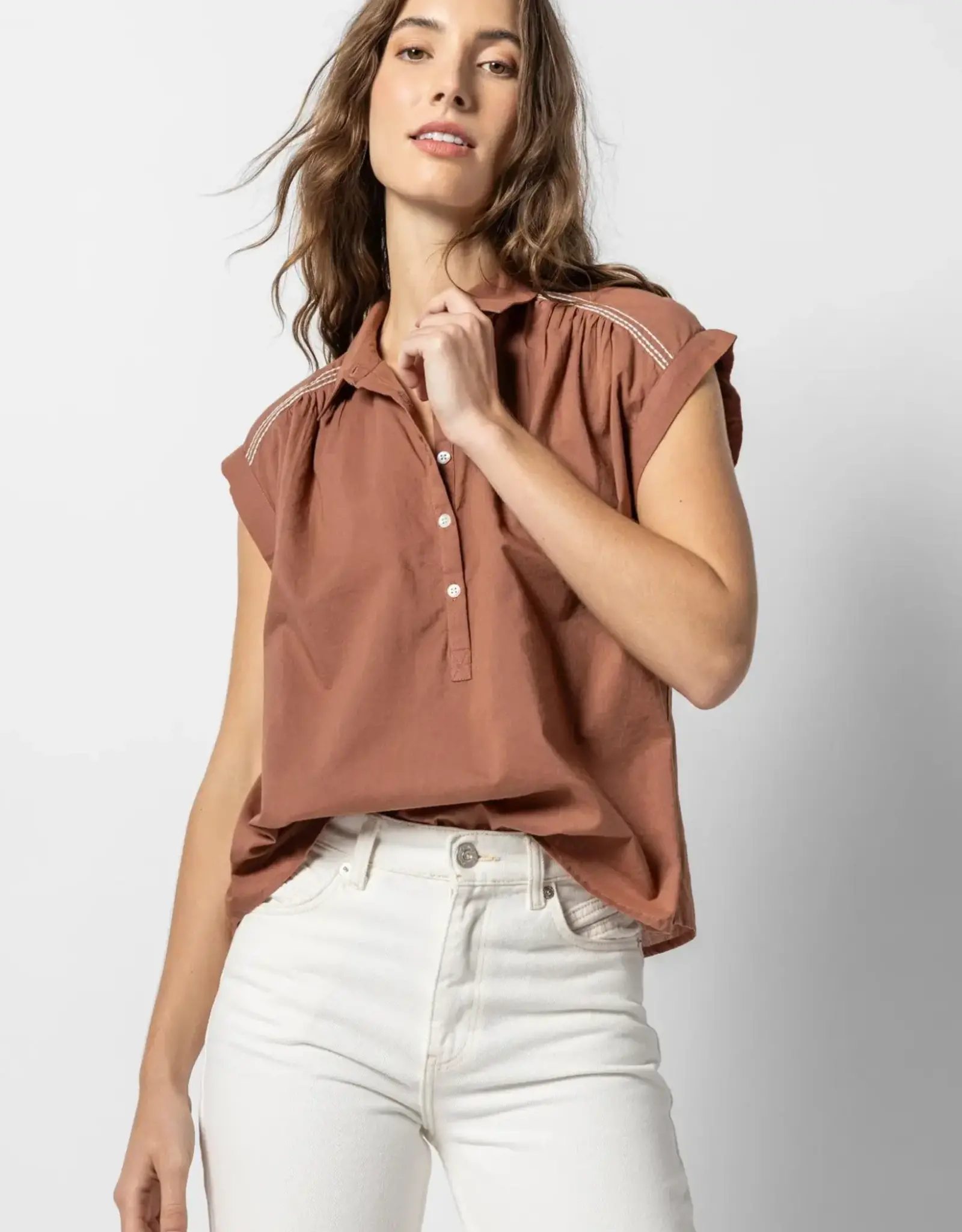 Lilla P Lilla P Easy Yoke Blouse