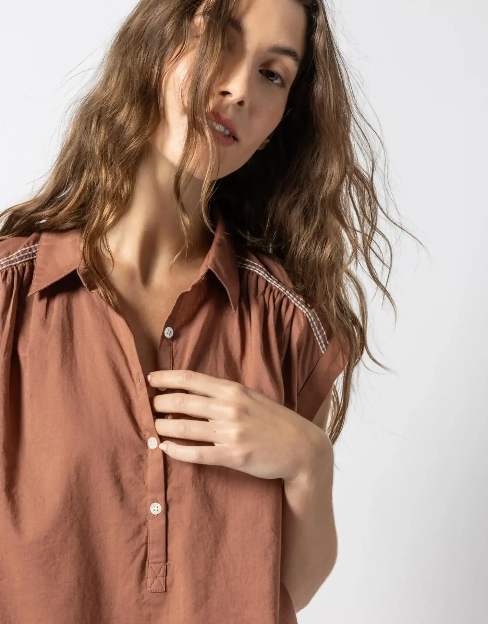 Lilla P Lilla P Easy Yoke Blouse