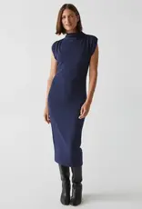 Michael Stars Michael Stars Iolanda Mock Neck Midi Dress Nocturnal