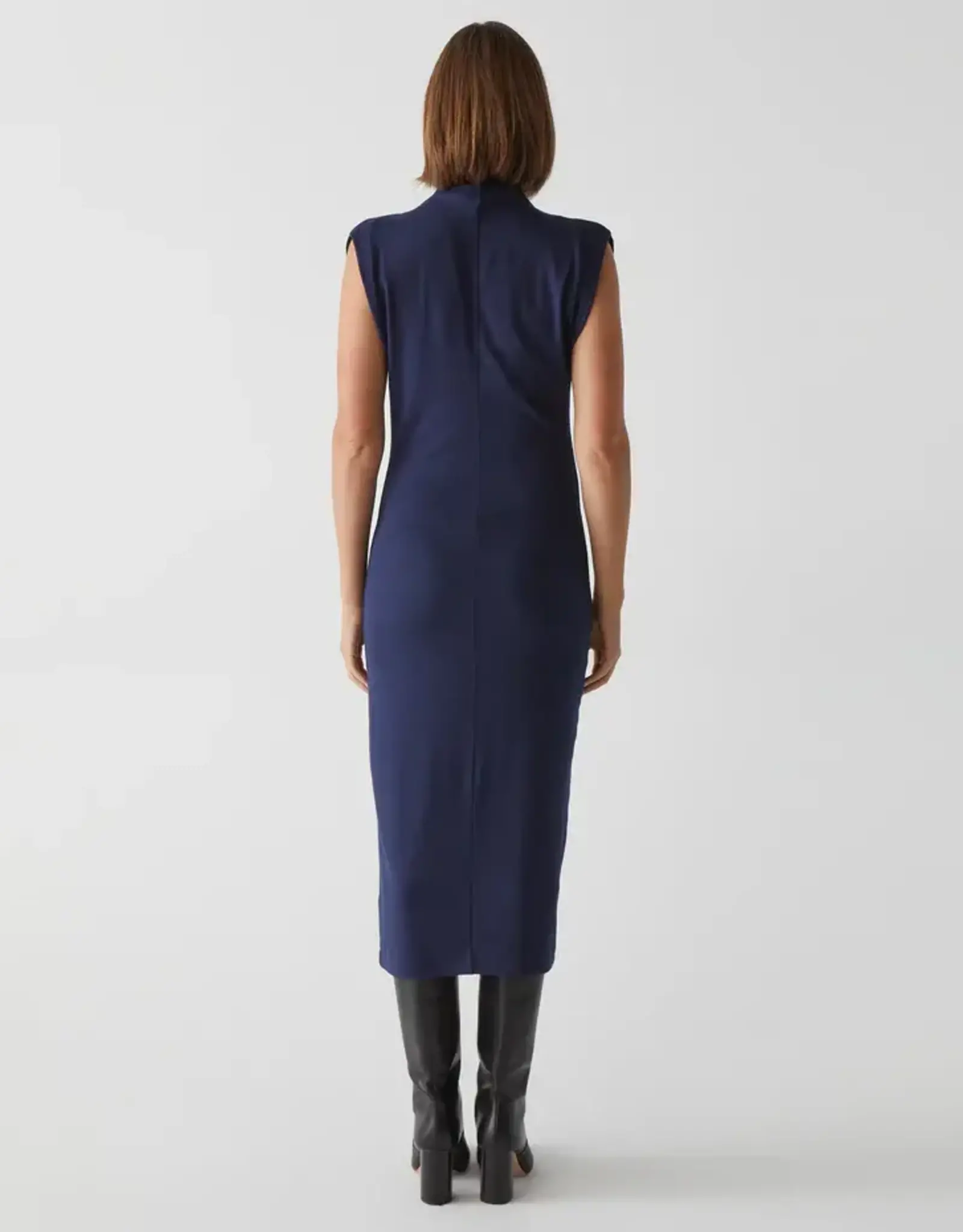 Michael Stars Michael Stars Iolanda Mock Neck Midi Dress Nocturnal