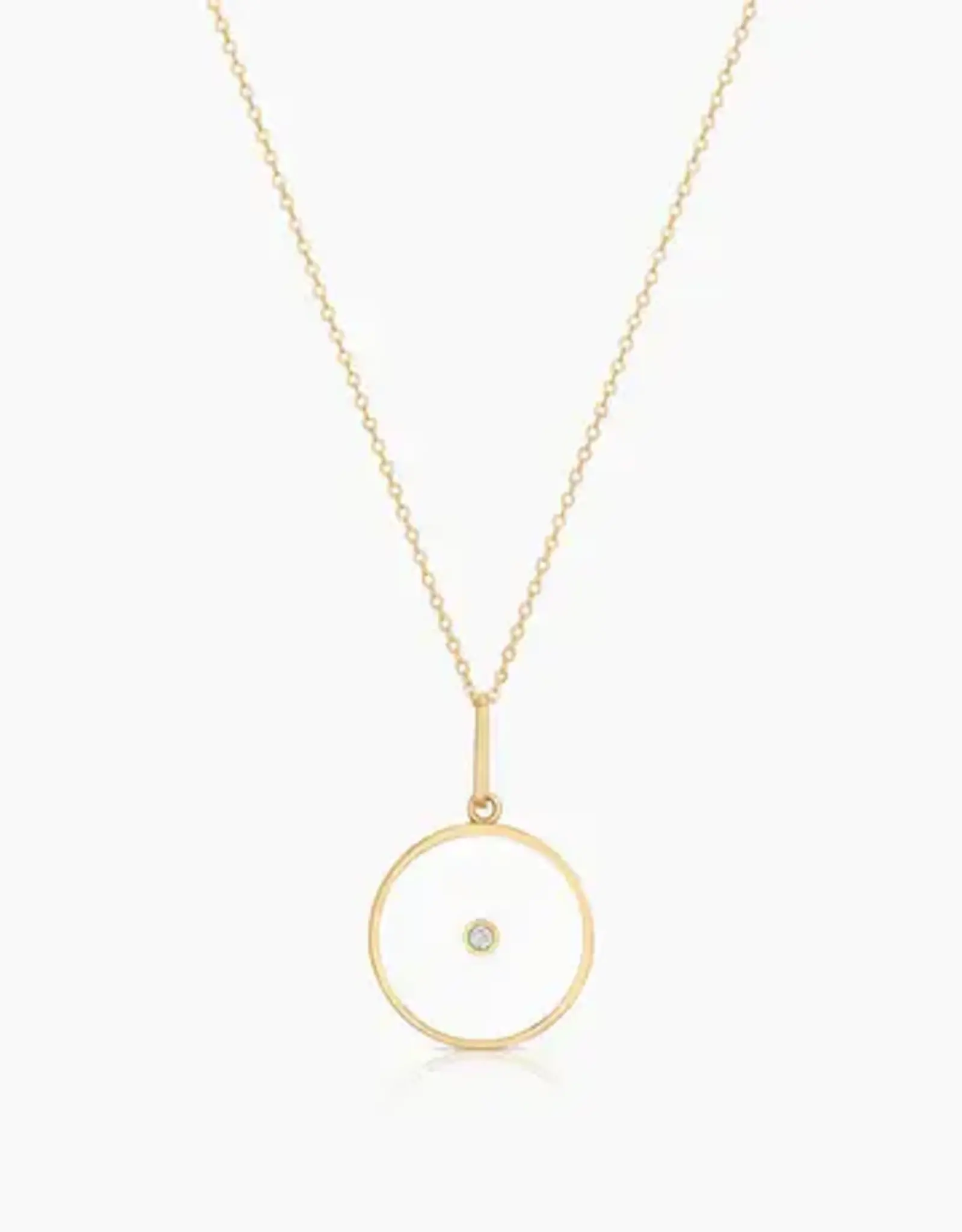 Thatch Thatch Balia Enamel Necklace White