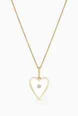 Thatch Thatch Amaya Heart Enamel Necklace White