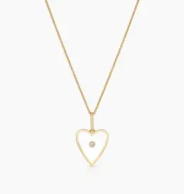 Thatch Thatch Amaya Heart Enamel Necklace White