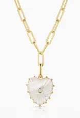 Thatch Thatch Malene Heart Necklace Pearl