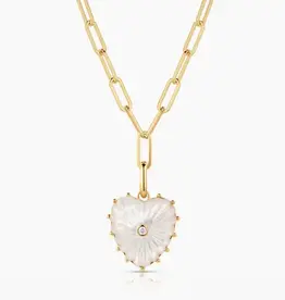 Thatch Thatch Malene Heart Necklace Pearl