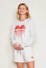 Sundry Sundry Cali Sweatshirt -Heart  Optic White