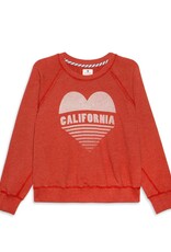 Sundry Sundry Cali Sweatshirt -Heart  Optic White