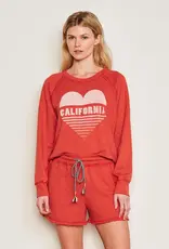 Sundry Sundry Cali Sweatshirt -Heart  Optic White