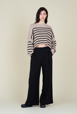 G&G G&G Stripe Crop Sweater Ecru