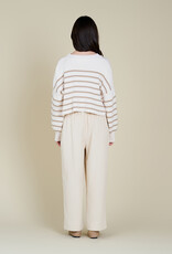 G&G G&G Stripe Crop Sweater Ivory