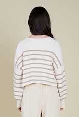 G&G G&G Stripe Crop Sweater Ivory