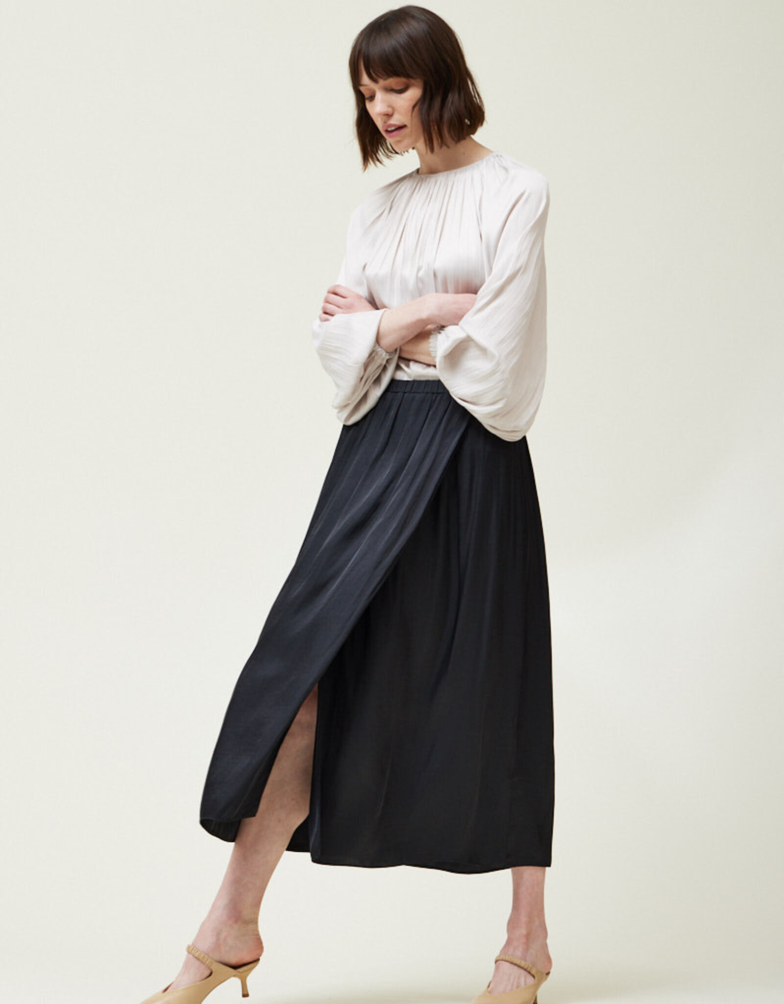 G&G G&G Overlap Satin Skirt