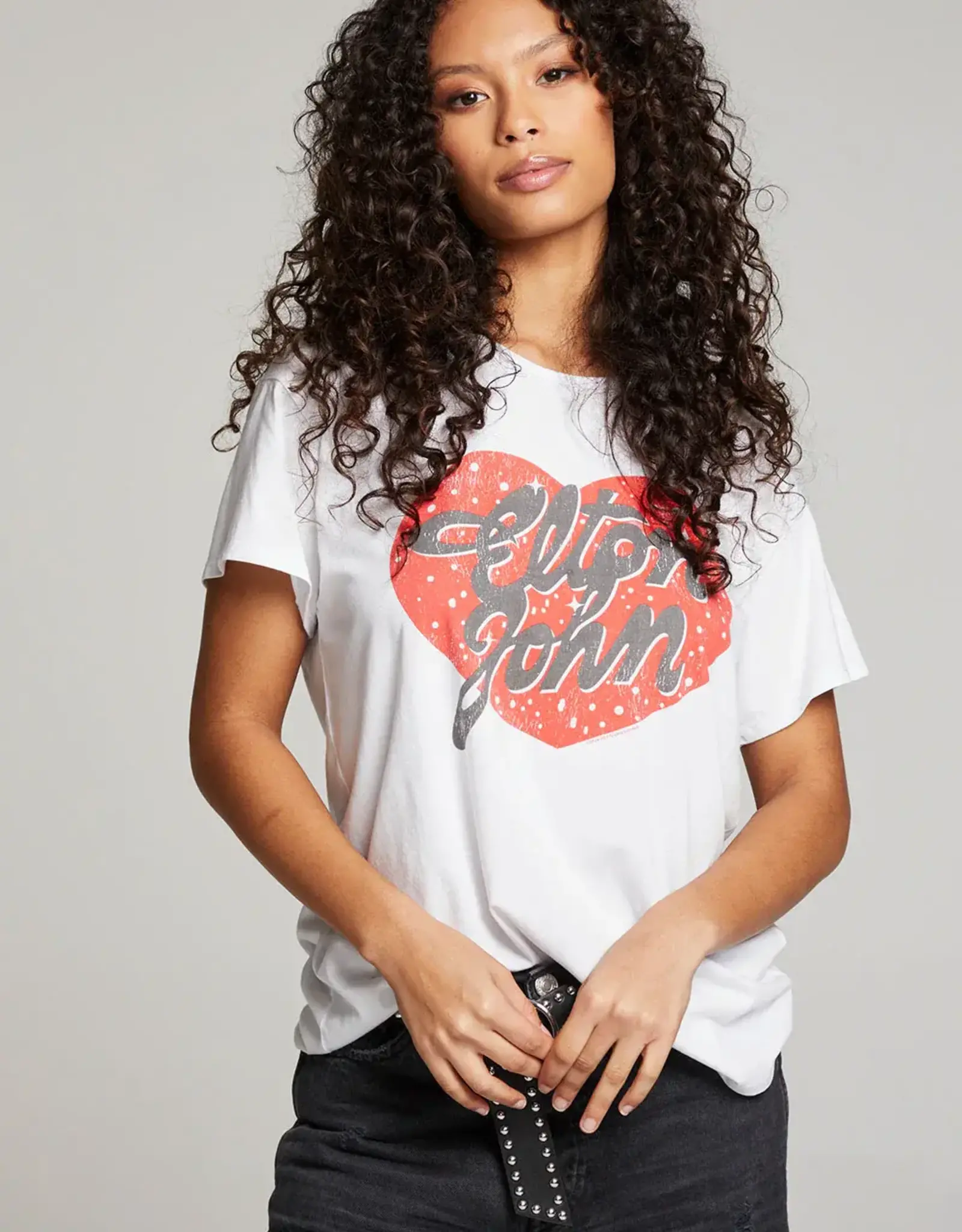 Chaser Chaser "Elton John" Logo Heart Tee