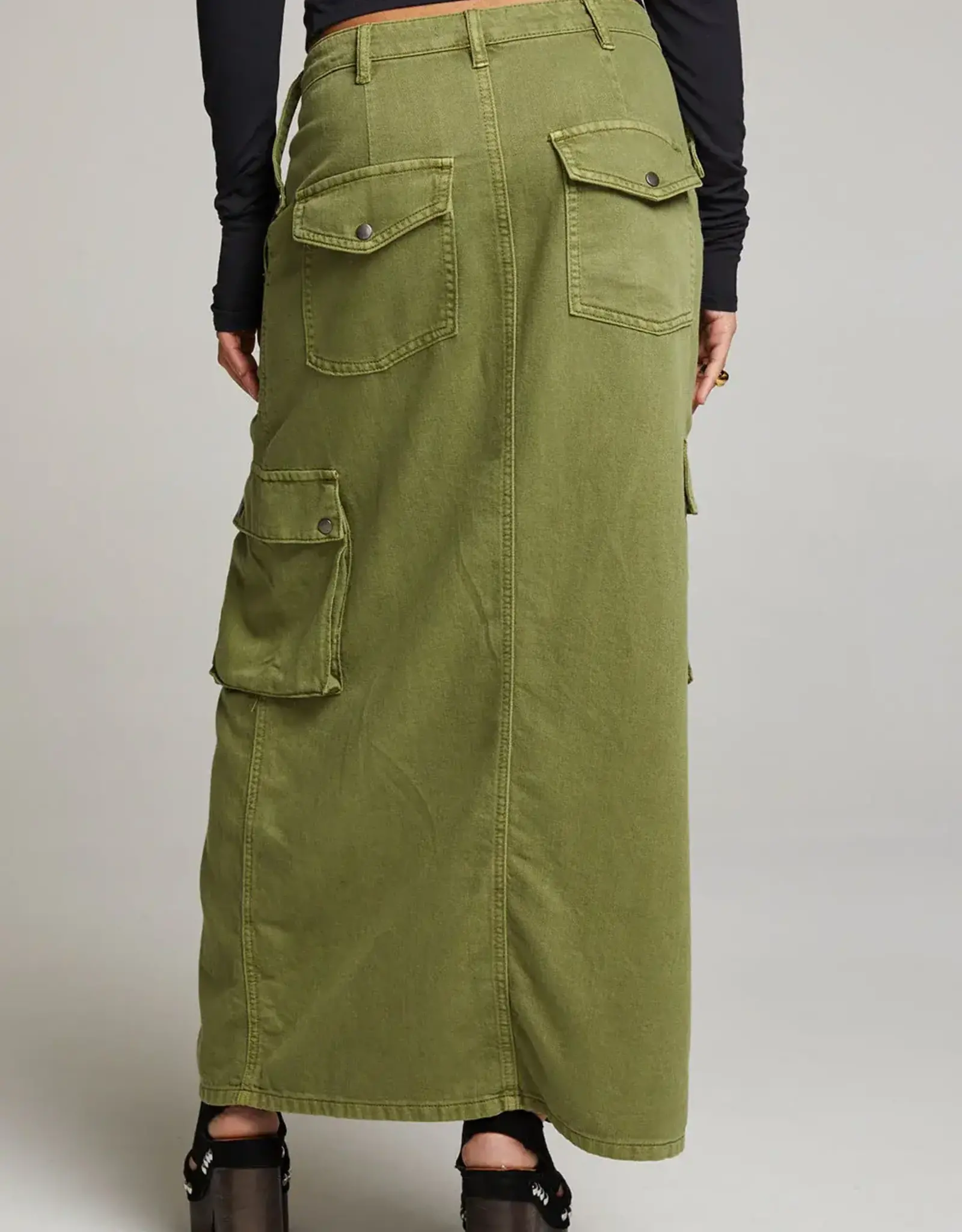 Chaser Chaser Tri Maxi Skirt Sphagnum