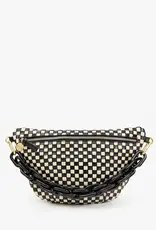 Clare V Clare V. Grande Fanny Woven Checker Blk/Cream