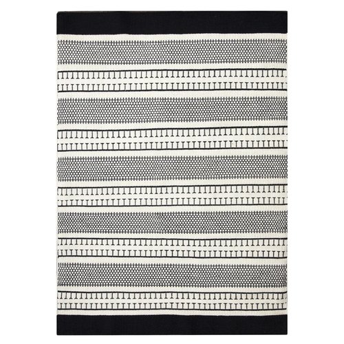 Tapis chic ivoire et noir Monochrome par Renwil Tapis chic ivoire et noir Monochrome par Renwil
